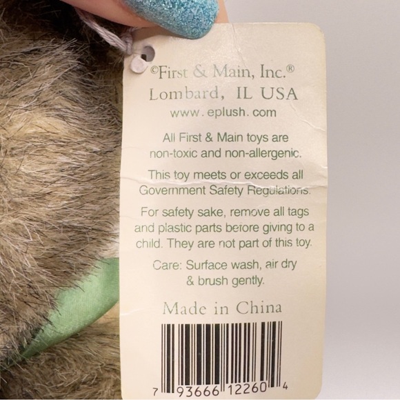 🧸 2/$18 |Fifth & Main Tyler Teddy Bear Plush NWT Jointed Collectible fr Florist - Picture 8 of 13